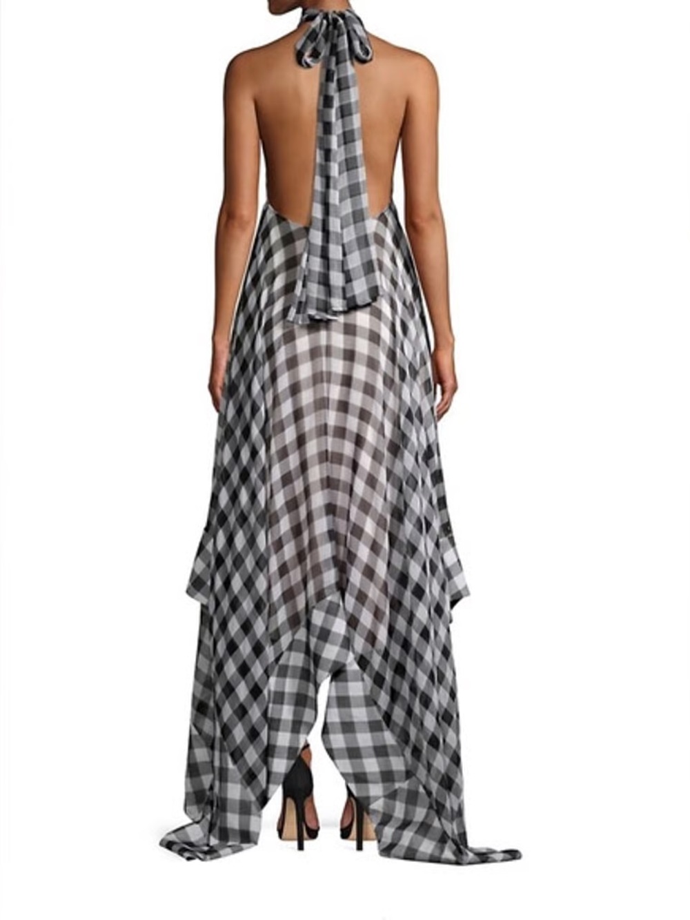 Solace London Halter Neck Bibele Gingham Dress - Picture 3 of 8